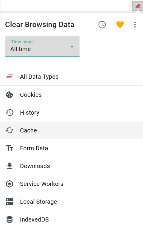 Clear browsing data image